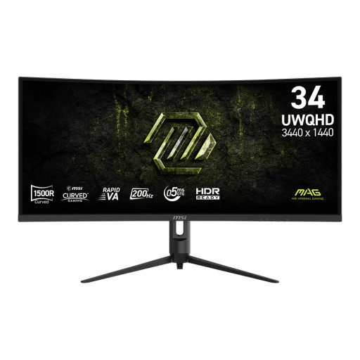 MSI MAG 345CQRF E20 34" UWQHD 200Hz VA Curved Gaming Monitor MSI MAG 345CQRF E20 34" UWQHD 200Hz VA Curved Gaming Monitor