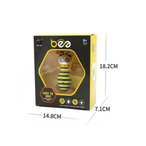 لعبة النحلة الطائرة الذكية الحثية مع مستشعر يد وإضاءة LED Induction Bee Flying Aircraft Toy with Infrared Sensor & LED Lights