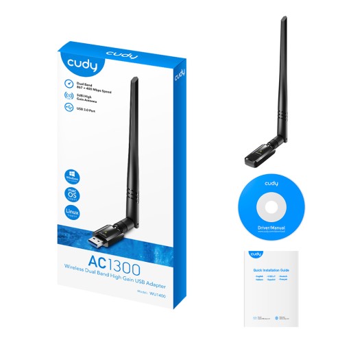 كودي Cudy WU1400 AC1300 Wireless dual-band High Gain Usb