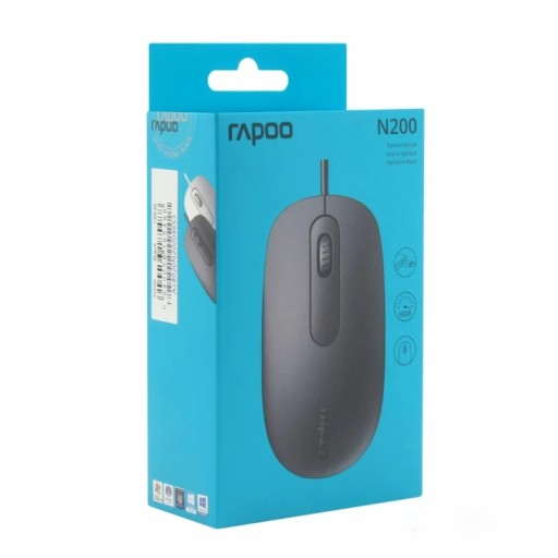 رابو Rapoo N200 Wired Optical Mouse