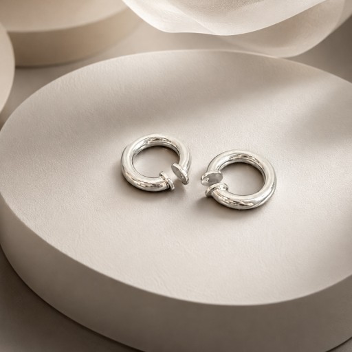 خزامات رويال هوب Royal Hoop Earrings