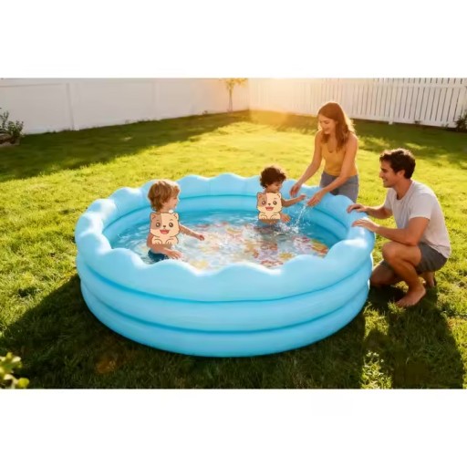 مسبح نفخ متموج wavey edge pool