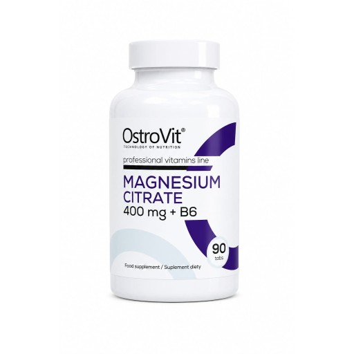 اوستروفيت يترات المغنيسيوم 400ملغ +فيتامين B6 //90tabs OstroVit Magnesium Citrate 400 mg + B6،//90otabs