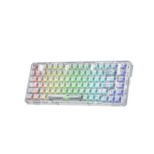 Redragon ELF PRO K649 Wireless Transparent White Gaming Keyboard Redragon ELF PRO K649 Wireless Transparent White Gaming Keyboard