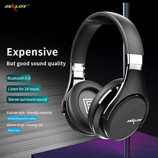 سماعة رأس لاسلكية Zealot B21 (أسود) headphones
