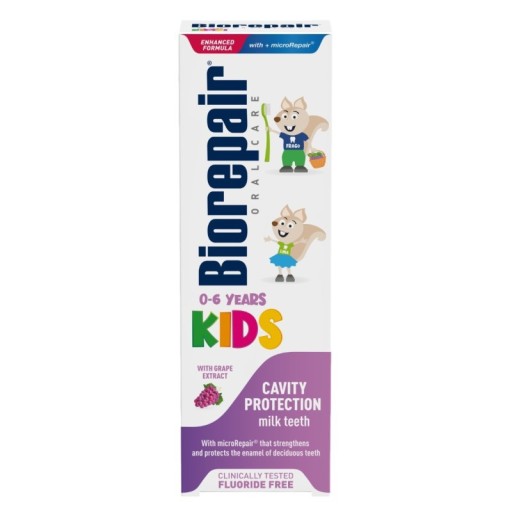 معجون أسنان بيوريبير للأطفال من عمر 0-6 سنوات 50 مل BIOREPAIR TOOTHPASTE KIDS 0-6 50ML