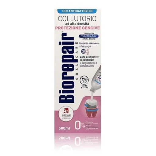 غسول فم عالي الكثافة لحماية اللثة، بيوريبير 500 مل High Density Gum Protection Mouthwash Biorepair 500ml