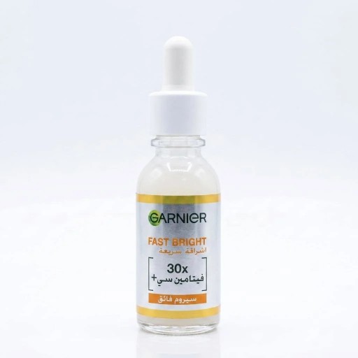 سيروم تفتيح البشرة بفيتامين سي 30 مل GARNIER FAST BRIGHT 30X VITAMIN C 30ML