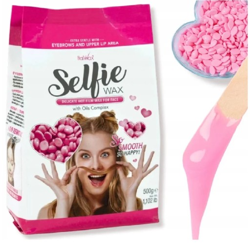 شمع ازالة شعر الوجه سيلفي 500 غم Selfie Facial Hair Removal Wax 500g