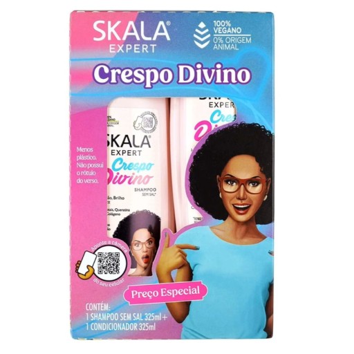 مجموعة العناية بالشعر شامبو كريسبو ديفينو SKALA SH & CON KIT CRESPO DIVINO 2x325ML