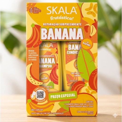 مجموعة العناية بالشعر شامبو وبلسم بانانا SKALA SH & CON KIT BANANA 2x325ML