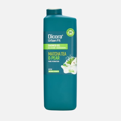 ديكورا جل الاستحمام شاي ماتشا والكمثرى 750 مل DICORA SHOWER GEL MATCHA TEA & PEAR 750ML