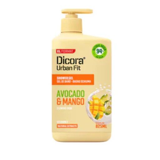 جل استحمام ديكورا برائحة الأفوكادو والمانجو 825 مل DICORA SHOWER GEL AVOCADO & MANGO 825ML