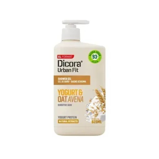 جل استحمام ديكورا برائحة الزبادي والشوفان 825 مل DICORA SHOWER GEL YOGURT & OATS 825ML