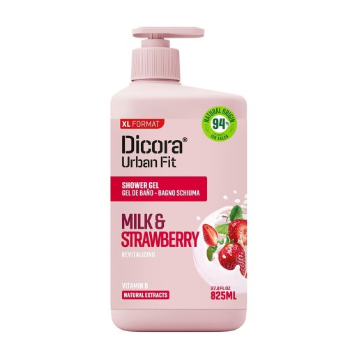 جل استحمام بالحليب والفراولة 825 مل Milk and Strawberry Shower Gel 825ml