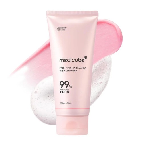غسول رغوي بي دي آر إن بينك بالنياسيناميد 120 غم PDRN Pink Foaming Wash with Niacinamide 120g
