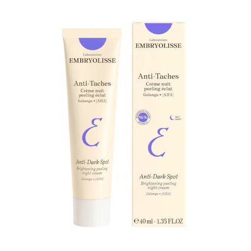 كريم لتفتيح البقع الداكنة وتقشيرها ليلاً 40 مل EMBRYOLISSE BRIGHTENING DARK SPOT NIGHT PEELING 40ML  GALANGA + AHA