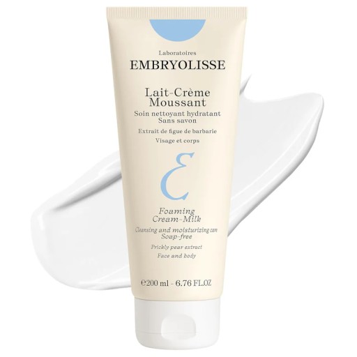 غسول كريمي رغوي - منظف للوجه والجسم 200 مل EMBRYOLISSE FOAMING CREAM-MILK 200ML