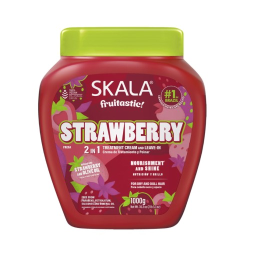 كريم الشعر ليف أن فروتاستيكا ستروبيري 2 في 1, 1000 غم SKALA STEAWBERRY CREAM 1000G
