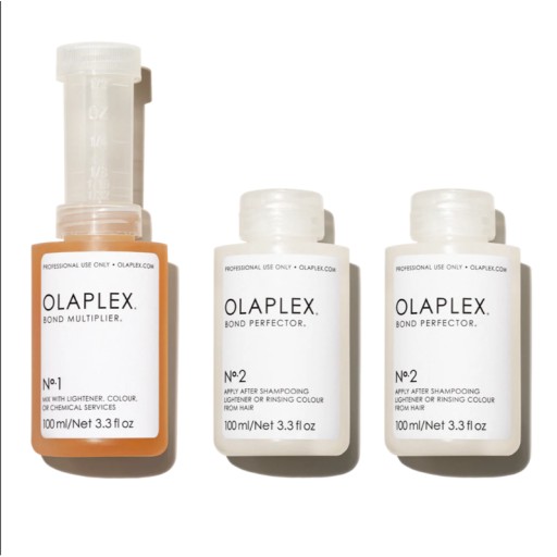 مجموعة العناية الأحترافية بالشعر 3 × 100 مل OLAPLEX TRAVELING STYLIST KIT N1 + N2