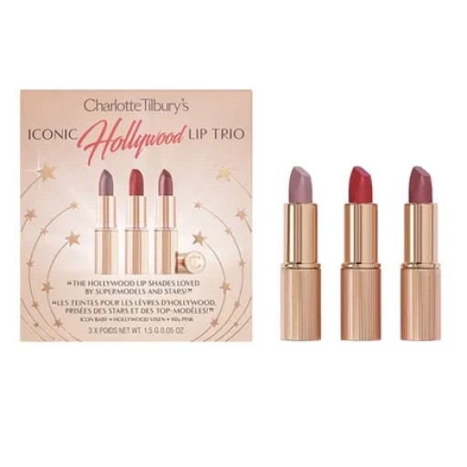 مجموعة أحمر شفاه شارلوت هوليوود الثلاثية CHARLOTTE HOLLYWOOD LIP TRIO 3PCS