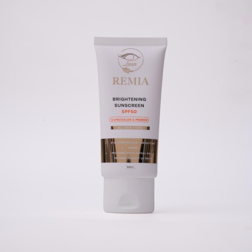 واقي الشمس ريميا برايتنينج 3 في 1 بعامل حماية من الشمس 50، 50 مل REMIA BRIGHTENING 3IN1 SUNSCREEN SPF50 50ML