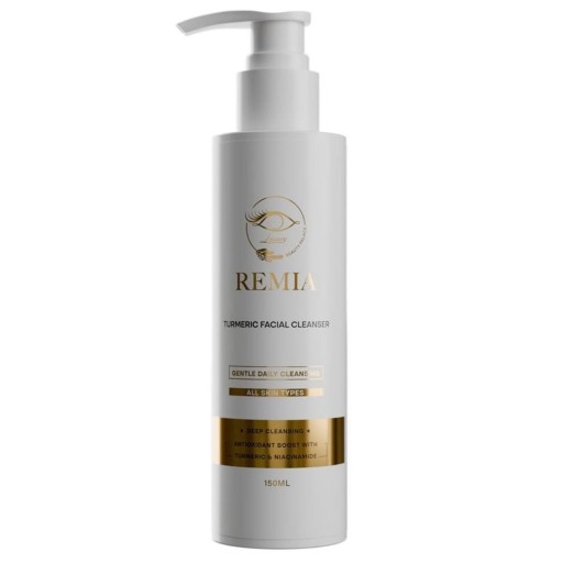 غسول الوجه بالكركم من ريميا، مناسب لجميع أنواع البشرة، 150 مل REMIA TURMERIC FACIAL CLEANSER ALL SKIN TYPES 150ML