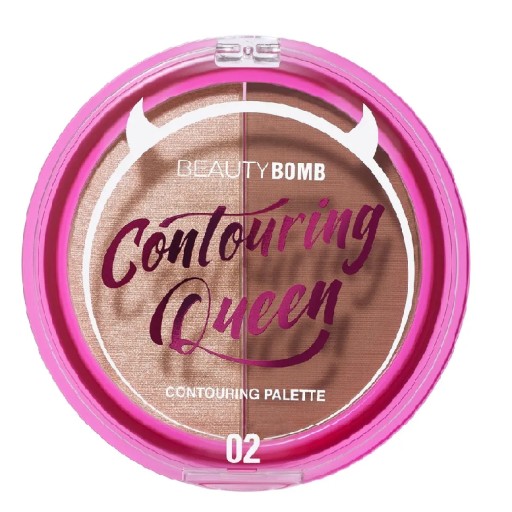 باليت تحديد ملامح الوجه بيوتي بومب، درجة لون كونتورينج كوين رقم 2 Beauty Bomb Contouring Palette Countouring Queen Shade 02