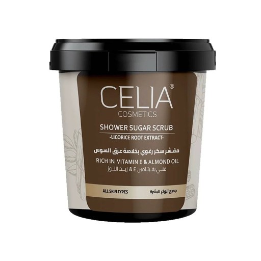 مقشر السكر الرغوي بخلاصة عرق السوس 600 غم Shower Sugar Scrub Licorice Root Extract 600 g