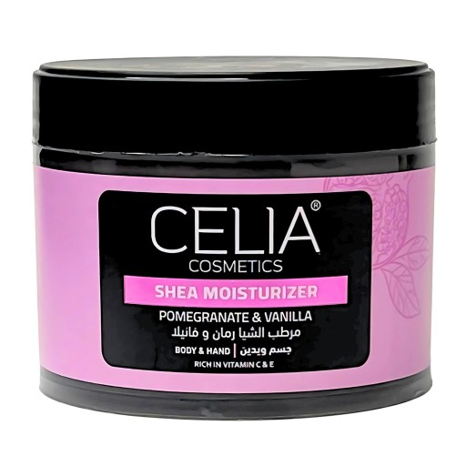 مرطب الشيا بالرمان والفانيليا للوجه والجسم 300 غم Shea Moisturizer With Pomegranate And Vanilla For Face And Body 300 g