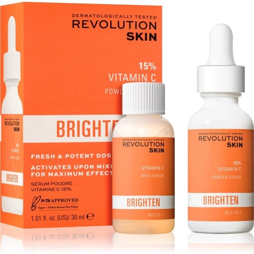 سيروم العناية بالبشرة ثنائي المرحلة بفيتامين سي بنسبة 15% مع تأثير تفتيح 30 مل Skincare 15% VItamin C Bi-Phase Serum with Brightening Effect 30 ml