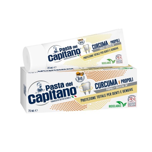 معجون أسنان بالكركم والبروبوليس 75 مل Toothpaste With Turmeric And Propolis 75 ml