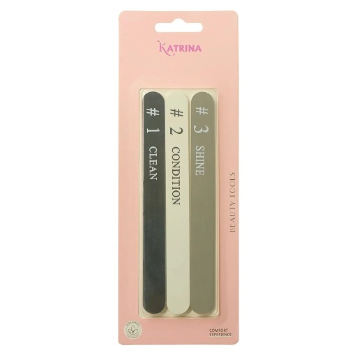 مجموعة مبرد الأظافر (كي تي 520), 3 قطع Nail File (KT 520), 3 PCS
