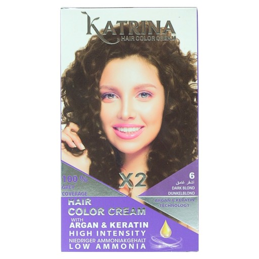 صبغ الشعر بالأرغان والكيراتين 6 قطع Hair Color Cream With Argan & Keratin 6 PCS