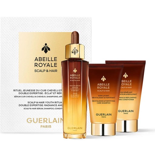 مجموعة معالجة الشعر وفروة الرأس أبيل رويال 3 قطع Abeille Royale Scalp & Hair Treatment Kit 3 PCS