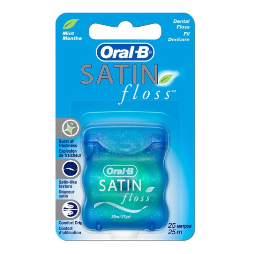خيط تنظيف الأسنان الساتان بنكهة النعناع Satin Mint Dental Floss