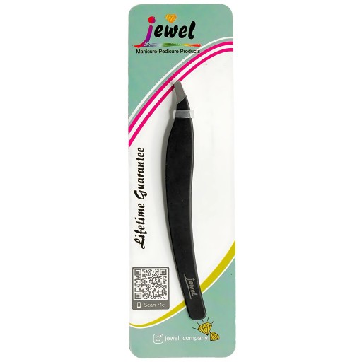ملقط حواجب اسود مائل Black Slanted Eyebrow Tweezers