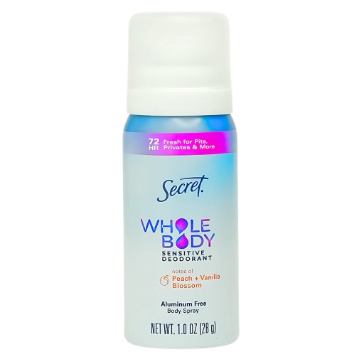 مزيل عرق بخاخ للجسم برائحة الخوخ والفانيليا 28 غم Whole Body Deodorant Spray Peach & Vanilla 28 g