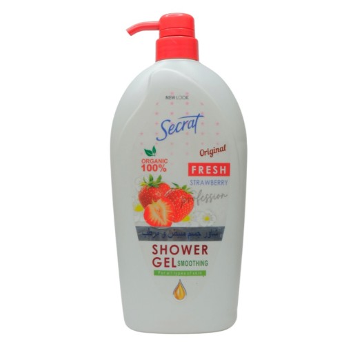 كريم استحمام سيكرات المهدئ برائحة الفراولة 1000 مل SHOWER CREAM SECRAT SOOTHING STRAWBERRY 1000 ML