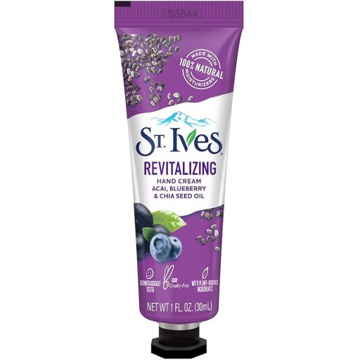 كريم ترطيب اليدين بزيت الآساي، التوت الأزرق وبذور الشيا 30 مل Acai, Blueberry & Chia Seed Oil Hand Cream 30 ml
