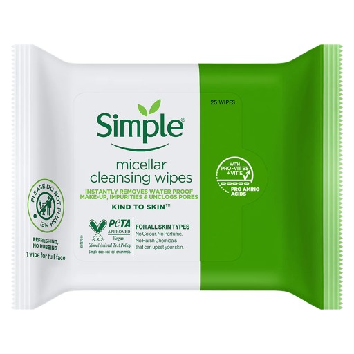 مناديل ميسيلار للوجه 25 قطعة Micellar Facial Wipes 25 Pieces