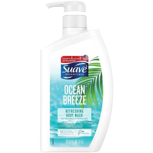 غسول للجسم لبشرة رطبة ومنتعشة برائحة نسيم المحيط 1 لتر Bodywash For Hydrated & Fresher Skin Ocean Breeze 1 L