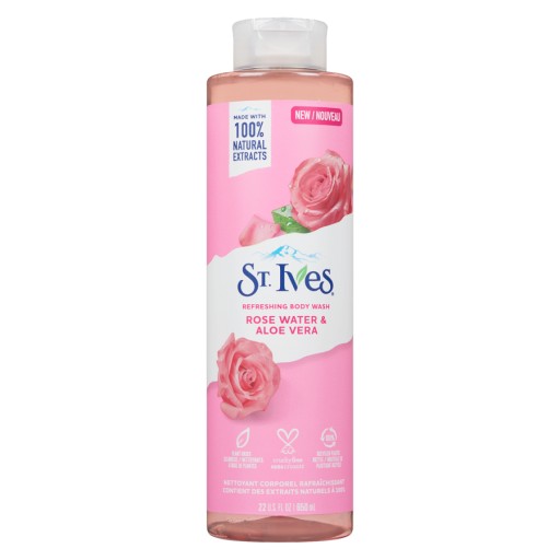 غسول للجسم بماء الورد الوردي والصبار 650 مل Body Wash Pink Rose Water & Aloe Vera 650 ml