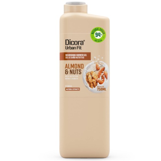 جل ديكورا سوهوير باللوز والمكسرات 750 مل DICORA SOHWER GEL ALMOND &NUTS 750ML