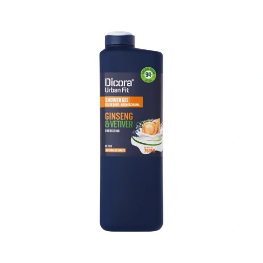 ديكورا جل صحر الجينسنغ ونجيل الهند 750 مل DICORA SOHWER GEL GINSENG & VETIVER 750ML
