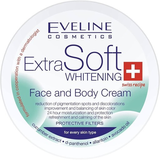 كريم لتبييض الوجه والجسم إكسترا سوفت 200 مل Extra Soft Whitening Face and Body Cream 200 ml