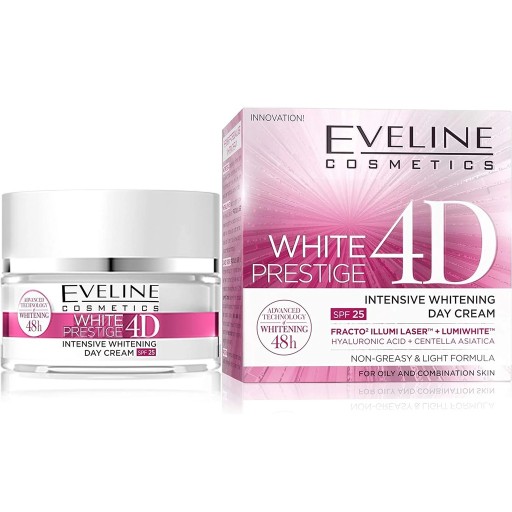 كريم نهاري لتبييض البشرة وايت بريستيج 4 دي بعامل الحماية من إشعة الشمس 25، 50 مل White Prestige 4D Whitening Day Cream SPF 25, 50 ml
