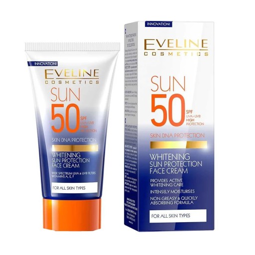 كريم تبييض الوجه بعامل حماية من إشعة الشمس 50 Whitening Sun Protection Face Cream SPF 50