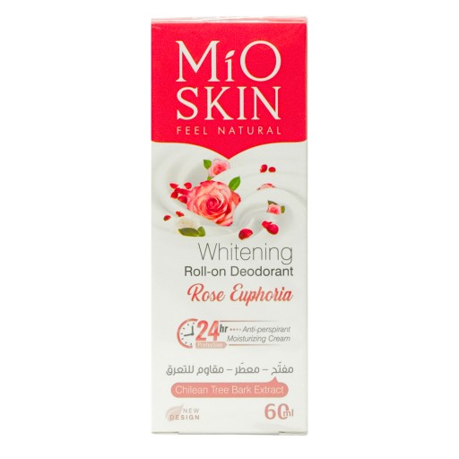 مزيل عرق مبيض رول أون برائحة الورد والياسمين 60 مل Whitening Deodorant Roll On Rose Euphouia 60 ml