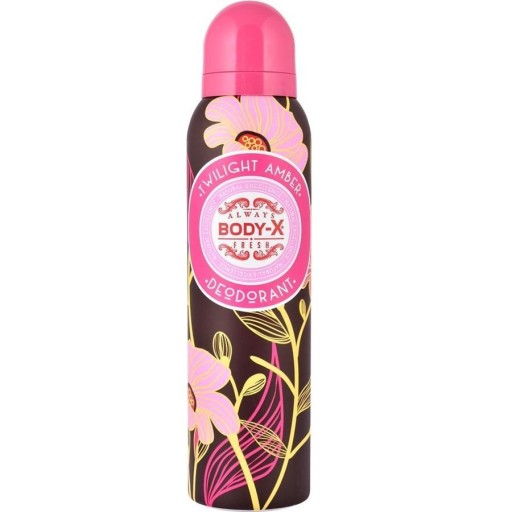 مزيل عرق بودي إكس توايلايت أمبر 150 مل Body X Deodorant Twilight Amber 150 ml